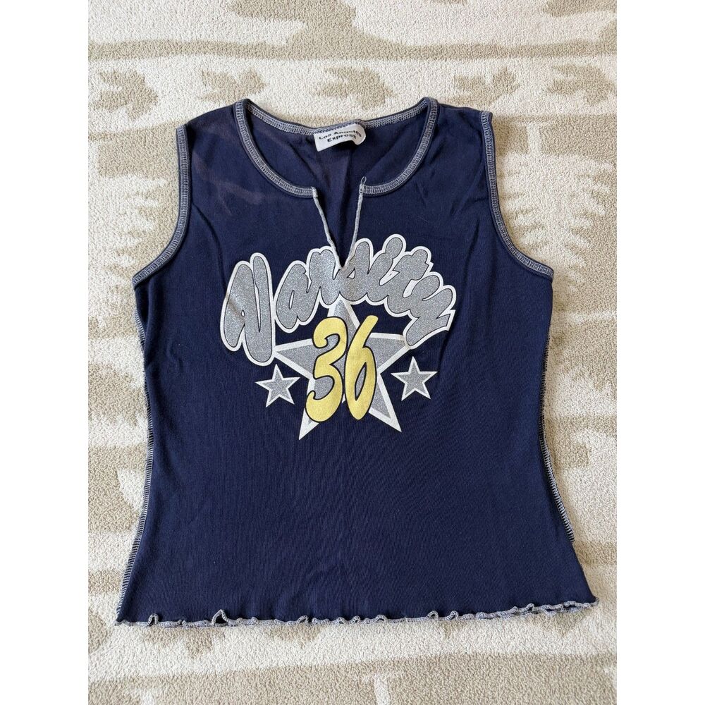 Vintage Y2K Los Angeles Express “Varsity” Tank Top Size Medium